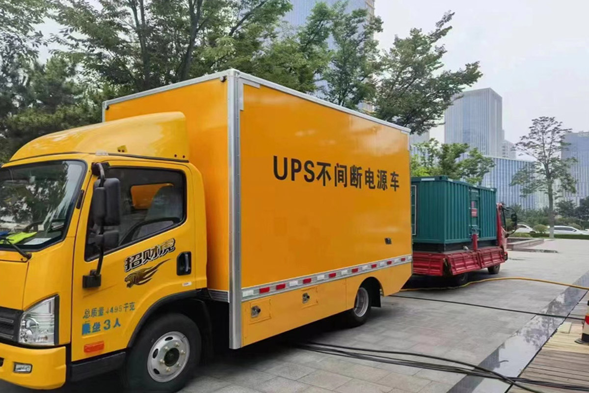 湟源发电机租赁施工现场